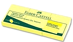 Faber-Castell Yapışkan Notluk 50x40mm 3'lü Sarı