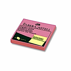 Faber-Castell Yapışkan Notluk 50x50 mm Fosforlu Pembe