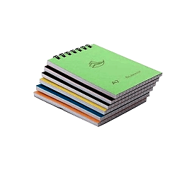 Spiralli Plastik Kapak Kareli Bloknot 60 Yaprak A7