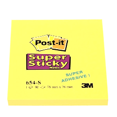 3M Post-it Super Sticky Yapışkanlı Not Kağıdı 90 Yp 654-S
