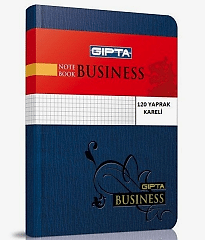 Gıpta Business İplik Dikişli Sert Kapak 120 Yaprak Kareli Defter