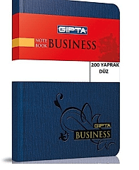 Gıpta Business İplik Dikişli Sert Kapak 200 Yaprak Düz Defter