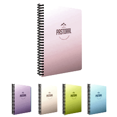 Gıpta Pastoral Spiralli PP Kapak A6 80 Yaprak Çizgili Defter