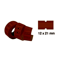 Tanex Fiyat Etiketi 12x21 mm Çizgili Floresan Turuncu