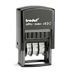 Trodat 4850 Plakalı Tarih Damgası Türkçe Siyah Keçe