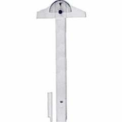 Hatas Minkale Başlıklı İnce Bizote T Cetveli 65 Cm Şeffaf