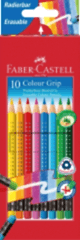 Faber-Castell Grip 2001 Silinebilir Kuru Boya Kalemi 10 Renk