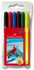Faber-Castell Fiesta Keçeli Kalem 6 Renk