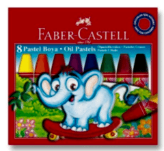 Faber-Castell Redline Köşeli Karton Kutu Pastel Boya Kalemi 8 Renk