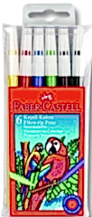 Faber-Castell Keçeli Kalem Poşet Yıkanabilir 6 Renk