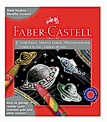 Faber-Castell Metalik Pastel Boya Kalemi 6 Renk
