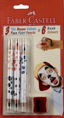 Faber-Castell Yüz Boyası Kalemi 6 Renk