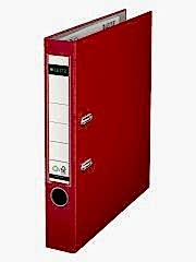 Leitz Büro Klasörü Plastik Dar Kırmızı