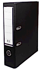 Marla Telgraf Klasör Geniş Siyah