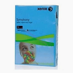 Xerox Symphony Renkli Fotokopi Kağıdı A4 80 gr 500 Lü Koyu Mavi
